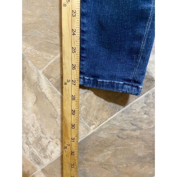 AYR The Chiller Skinny Jeans Women's 25 Skinny Stretch‎ Mid‑Rise Blue Denim Dark - Picture 12 of 13